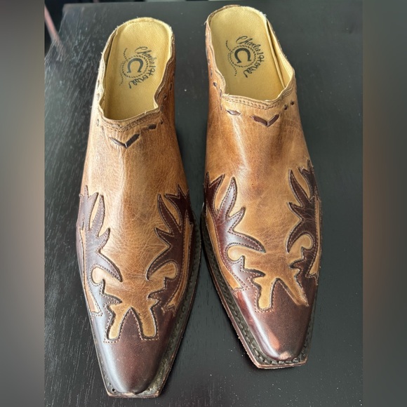 Charlie 1 Horse Other - Charlie 1 Horse Brown Leather Western Cowboy Boot Mules 8.5, 39 1/2.